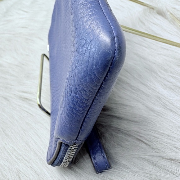 COACH Embossed Horse & Carriage L-Zip Wristlet - Picture 6 of 11